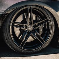 (clearance - no returns) 20x11 rohana rfx15 gloss black (cross forged) (super deep concave) 5x120 28mm