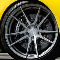 (clearance - no returns) 20x10 rohana rfx2 brushed titanium (cross forged) 5x4.5/114.3 40mm