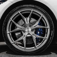 (clearance - no returns) 22x9 rohana rfx5 brushed titanium (cross forged) 5x120 15mm