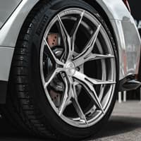 (clearance - no returns) 20x9 rohana rfx5 brushed titanium (cross forged) 5x130 45mm