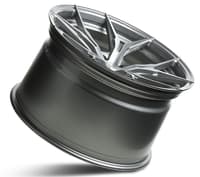 (clearance - no returns) 20x10 rohana rfx5 brushed titanium (cross forged) 5x112 50mm