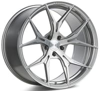 (clearance - no returns) 20x10 rohana rfx5 brushed titanium (cross forged) 5x112 50mm