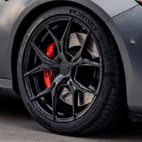 (clearance - no returns) 19x8.5 rohana rfx5 matte black (cross forged) 5x130 45mm