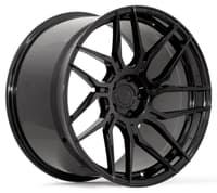(clearance - no returns) 20x11 rohana rfx7 gloss black (true directional) (cross forged) (left) 5x112 30mm