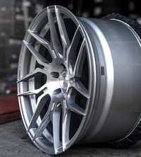 (clearance - no returns) 20x11 rohana rfx7 brushed titanium (true directional) (cross forged) (left) 5x4.5/114.3 48mm