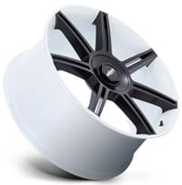(clearance - no returns) 22x10 rotiform forged fra gloss white w/ matte black spokes r908 5x130 56mm
