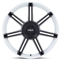 Rotiform Forged FRA Gloss White w/ Matte Black Spokes