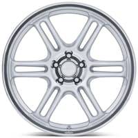 18x9.5 rotiform rps matte silver w/ diamond cut lip rc209 5x4.5/114.3 25mm