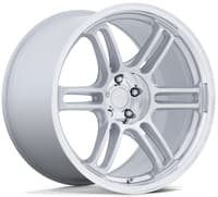 19x8.5 rotiform rps matte silver w/ diamond cut lip rc209 5x112 25mm