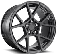 (clearance - no returns) 20x11 rotiform kps matte black w/ gloss black windows r139 5x120 35mm