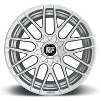 (clearance - no returns) 18x9.5 rotiform rse silver r140 5x112 5x120 25mm