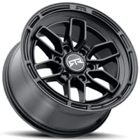 18x9 rtr evo 6 bronco / ranger satin black (flow formed) 6x5.5/139.7 0mm