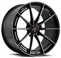 (huge savings) 20x8.5 savini sv-f1 double dark tint w/ gloss black (flow form) (custom)