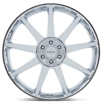 (clearance - no returns) 22x9.5 status mammoth chrome 5x112 20mm