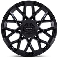 (clearance - no returns) 22x9.5 status st005 matrix matte black 6x120 6x132 30mm
