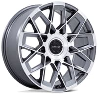 (clearance - no returns) 24x10 status st005 matrix anthracite mirrored 5x120 5x130 35mm