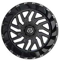 20x12 tis off-road 544bm gloss black milled (* may require trimming) 8x180 -44mm