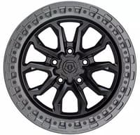 17x9 tis off-road 556ba satin black w/ anthracite bead ring (5-lug) 5x5.5/139.7 -12mm