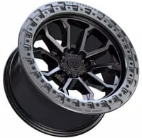 17x9 tis off-road 556ba satin black w/ anthracite bead ring (5-lug) 5x5.5/139.7 -12mm