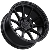 17x9 tis off-road 563b satin black 6x5.5/139.7 0mm