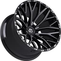 22x12 tis off-road 566bm gloss black milled (6-lug) (* may require trimming) 6x135 -44mm