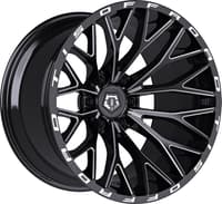 22x12 tis off-road 566bm gloss black milled (6-lug) (* may require trimming) 6x135 -44mm