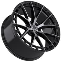TIS Motorsports 504MB Gloss Black Machined