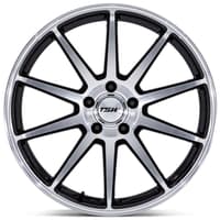 19x8.5 tsw tw004 canard gloss black machined (flow formed) 5x4.5/114.3 35mm
