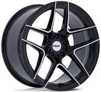 19x9.5 tsw tw008 slipstream gloss black machined (flow formed) 5x112 40mm