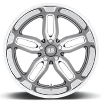 20x8.5 us mags u129 c-ten anthracite milled w/ diamond cut lip 5x5/127 7mm