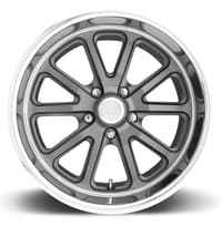 17x8 us mags u111 rambler gray w/ diamond cut lip 5x4.75/120.7 1mm