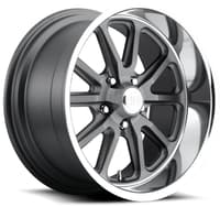 17x8 us mags u111 rambler gray w/ diamond cut lip 5x4.75/120.7 1mm