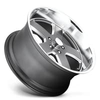 20x8 us mags u118 hustler gun metal w/ diamond cut lip 5x5/127 1mm