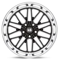 20x8.5 us mags u138 santa cruz gloss black w/ diamond cut lip 5x5/127 6mm