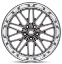 22x10.5 us mags u139 santa cruz anthracite w/ diamond cut lip 5x5/127 0mm