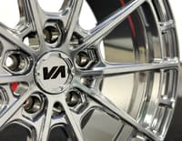 19x10 variant aure chrome powdercoated (full forged) (deep concave) (custom)