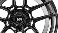 (huge savings) 20x9 variant helium semi-gloss black (cold forged) (custom)