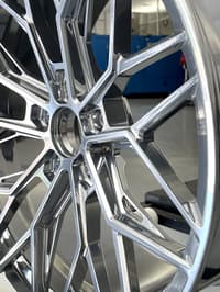 20x10 variant maxim chrome powdercoated (full forged) (deep concave) (custom)