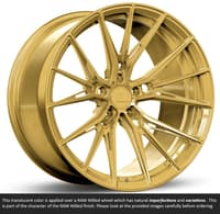 19x11 variant rian raw spun gold (full forged) (deep concave) (custom)