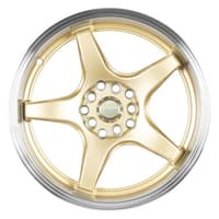 15x7.5 versus vs005 gold w/ machined lip 4x100 4x4.5/114.3 35mm