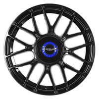 17x8 versus vs22 gloss black w/ blue cap 5x112 5x120 35mm
