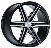 20x9.5 vossen hf6-2 matte black w/ brushed face (hybrid forged) (deep concave) 6x5.5/139.7 15mm