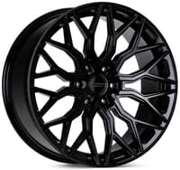 22x9.5 vossen hf6-3 gloss black (hybrid forged) (deep concave) 6x5.5/139.7 20mm