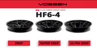 22x10 vossen hf6-4 matte gunmetal (hybrid forged) (super deep concave) 6x135 -18mm