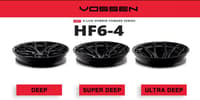 22x9.5 vossen hf6-4 gloss black (hybrid forged) (deep concave) 6x5.5/139.7 30mm