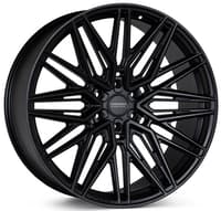 22x9.5 vossen hf6-5 satin black (hybrid forged) (deep concave) 6x135 30mm