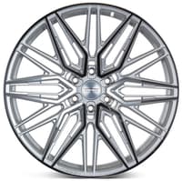 22x9.5 vossen hf6-5 silver polished (hybrid forged) (deep concave) 6x5.5/139.7 20mm