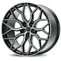 20x9 vossen hf-2 brushed gloss black (hybrid forged) 5x4.5/114.3 38mm