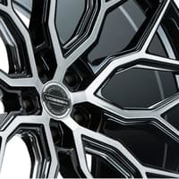 21x10.5 vossen hf-2 brushed gloss black (hybrid forged) 5x112 30mm