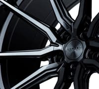 19x9.5 vossen hf-3 gloss black w/ double tint (hybrid forged) 5x4.5/114.3 40mm
